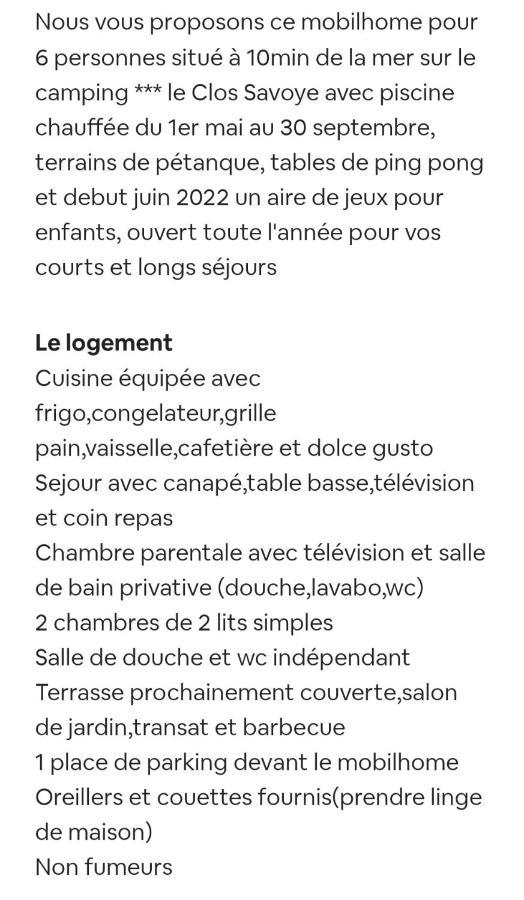 Mobilhome 6 Personnes Biville-sur-Mer Luaran gambar